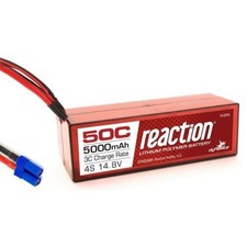 Dynamite Reaction 14.8v 5000mah 4S 50c Hardcase Lipo Battery EC5 Losi Proboat