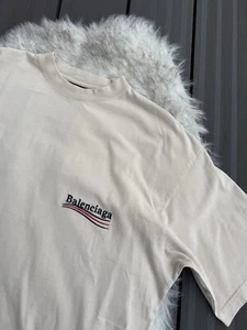 Logotipo Campaña Balenciaga Beige Crema | Talla XXS / XXSmall | PVP £550 - Imagen 1 de 12