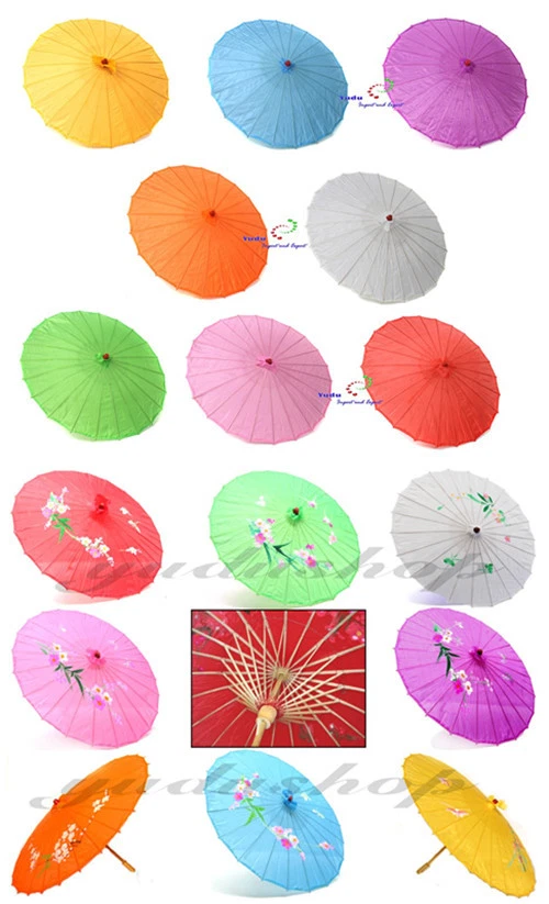 Asia Schirm Dekoschirm Fengshui Stoff Holz mehr Farben