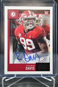 Raekwon Davis 2020 Panini Score RC Autograph AUTO Rookie #344 Alabama Crimson