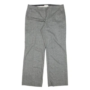 MONSOON Trousers Grey Relaxed Wide-Leg Wool Womens W34 L29 - Picture 1 of 6