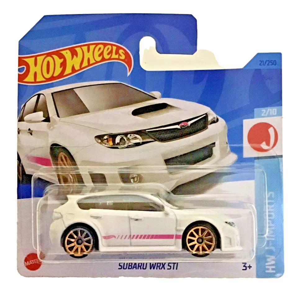 Hotwheels Subaru WRX STI White 1/64 New HW J-Imports - Image 1 of 1
