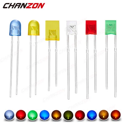 2x3x4 2x5x7 5x4x6 Rectangle Square Oval Clear Diffused Color LED Emitting Diode - Image 1 of 4
