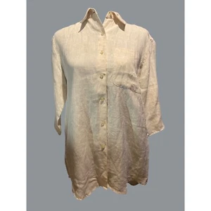 Liz Claiborne lizspirt 100% Irish linen women's sz S Office lightweight casual - Picture 1 of 11