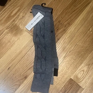 Calcetines Kensie a rayas por encima de la rodilla - negros/grises 3 pares 9-11 BG - Imagen 1 de 2