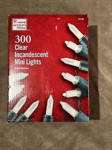 Home Accents Holiday 300L Clear Incandescent Mini Lights - Picture 1 of 3