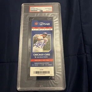 Kris Bryant Signed MLB DEBUT Full Ticket Stub PSA DNA Slab Autographed 4/17/15 - Picture 1 of 9