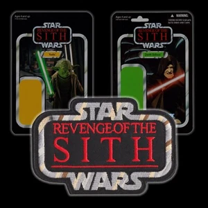Hasbro Kenner STAR WARS ""VENGANZA de los SITH"" Estilo Vintage Logotipo 4" Parche GLOBAL - Imagen 1 de 8