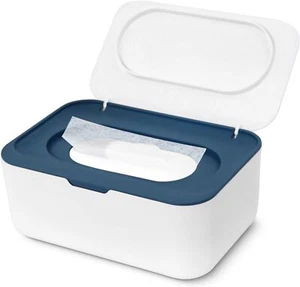 Dryer Sheet Holder, Laundry Container With Lid Blue - Picture 1 of 7