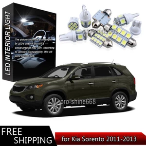6PCS White LED Lights interior kit Package for Kia Sorento 2011 2013 - Picture 1 of 8