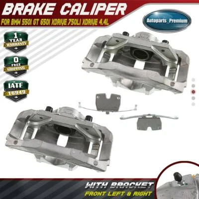 2x Pinzas de freno delanteras izquierda y derecha BMW 550i GT 650i xDrive 750Li xDrive 4,4 L Foto 1 de 4