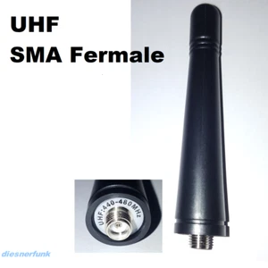 Ersatzantenne UHF 440-480 MHz Handfunkgeräte SMA-Female 8cm für Kenwood Team  - Bild 1 von 1