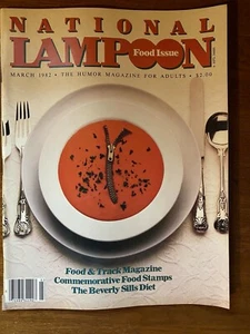 1982 March National Lampoon's Food Issue Very Good Cond. - Foto 1 di 7