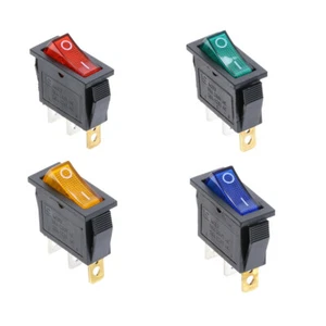 100Pcs/Box KCD3 Rocker Switch On-Off 3 Position 6 Pins 16A 250VAC/20A 125VAC - Picture 1 of 6