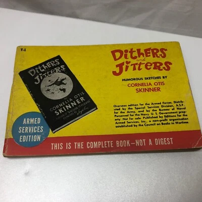 Dither and Jitters Book Armed Services Edition Foto 1 de 4