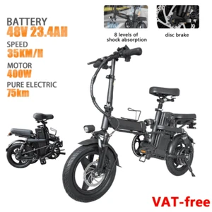 400W Electric Bike 48V 23.4H 35Km/h UL 2849 Certified Urban Mini Foldable Ebike - Picture 1 of 6