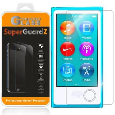 2X SuperGuardZ® Tempered Glass Screen Protector For Apple iPod Nano 7 (7th Gen) - Image 1 of 4