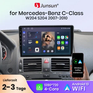 Carplay Android 13 Autoradio GPS Navi WiFi RDS Für Mercedes C Class W204 S204 - Bild 1 von 12