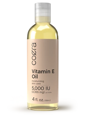 Aceite de vitamina E 5.000 UI | 4 oz | Hidratante para la piel, sin parabenos | por Coera Foto 1 de 4