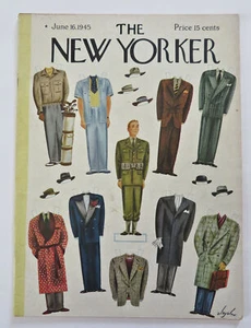 Paper Doll G.I. New Yorker Magazine June 16th 1945 Great Cover Complete Issue - Picture 1 of 7