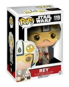 Funko POP! Cabeza Bobble Vinilo Star Wars Rey (Casco Ala X) Foto 1 de 3