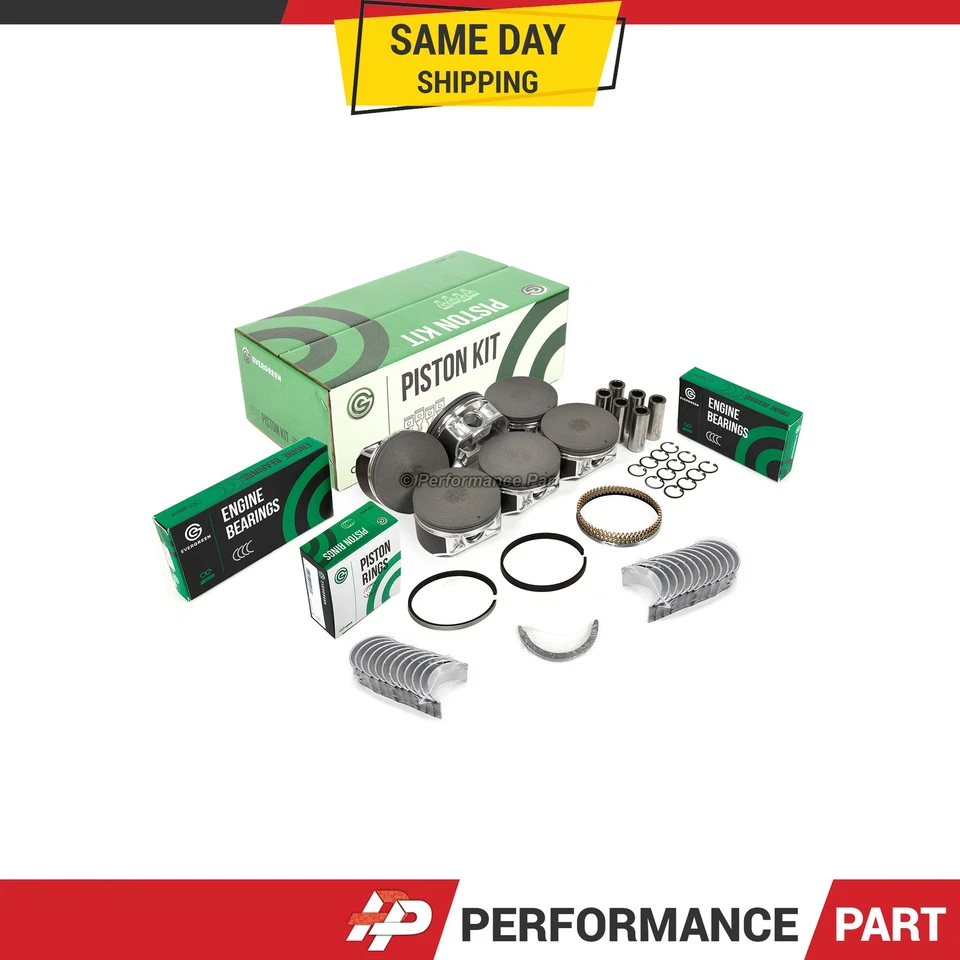 Rodamientos de varilla principal de pistones para 01-03 Nissan Pathfinder Infiniti QX4 3.5 VQ35DE Foto 1 de 4