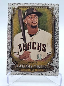 2024 Topps Allen & Ginter - Starling Marte - #318 Silver Filigree Parallel SP⚾️⚾ - Picture 1 of 2