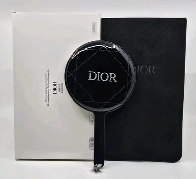 Christian Dior выстеганная рука зеркало черный новинка w/чехол мешок и коробка GWP подарок  - Изображение 1 из 4