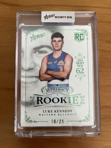 2025 AFL Select Supremacy Rookie- Luke Kennedy #18/25- Western Bulldogs - Picture 1 of 1