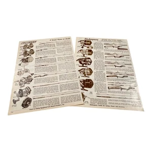 1968 Pflueger & Shakespeare Angelrute & Rolle • 2-seitige Kataloganzeige mit Preisen  - Bild 1 von 1