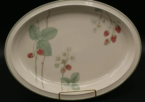 Wedgewood Raspberry Cane 13.5" Oval Serving Platter Beautiful - Picture 1 of 4
