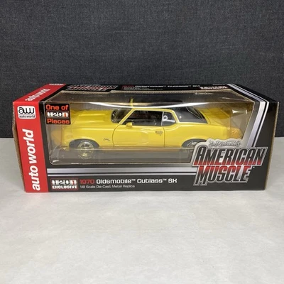 Oldsmobile Cutlass SX 1970 ERTL Auto World желтый масштаб 1:18 American Muscle - Изображение 1 из 4