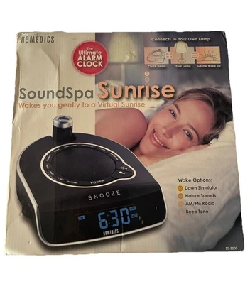 HoMedics SS-5500 Sound Spa Alarm Clock Radio Sound Machine Projection - Image 1 of 4