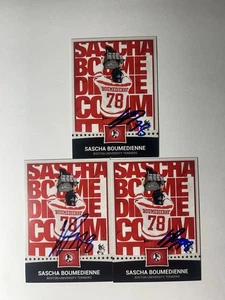 Sascha Boumedienne Signed Custom Card Auto Autographed (3) QTY JETS BOSTON UNIVE - Picture 1 of 1