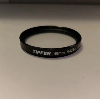 Tiffen 49mm Haze-1 Lens Filter Made in USA - Excellent - Image 1 of 4