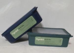 Neu - 2er Set 28 Unzen Snack Bento Lebensmittel Aufbewahrung Behälter Dunkelgrün - Figmint - Bild 1 von 5