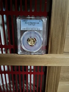 1988-P $5 Proof American Gold 1/10th Eagle - PCGS PR69DCAM Roman Numerals - Picture 1 of 2