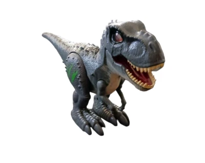 Jurassic Park T Rex Dinosaur Animated Dg Toy Roars Makes Noise Works 2 AA - Image 1 of 4