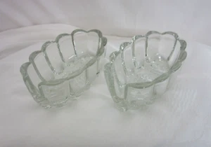 Princess House Crystal Buffet Silverware Caddies 2 Vintage #438 Utensil Holders - Picture 1 of 8