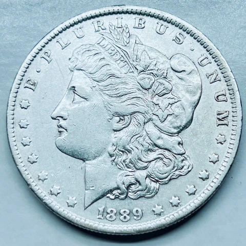 1889-O Oval O Vam-2A AU Morgan Silver Dollar RD 90 Cover