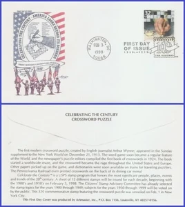 USA3 #3183l U/A ARTMASTER FDC 1910 Kreuzworträtsel First - Bild 1 von 1