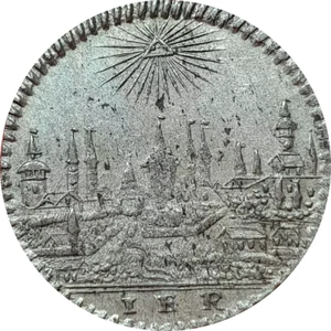 Nurnberg 1 Kreuzer 1806 Silver Coin City View Unc One Year Type Nuremberg - Picture 1 of 8