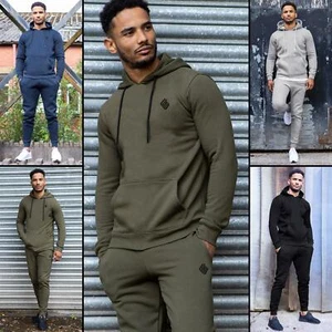 Enzo Mens Full Tracksuit Set Pullover Hoodie Hooded Sweatshirt Joggers Bottoms - Picture 1 of 69