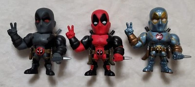Marvel Comics de Jada Metals Deadpool 2016 ~ 4" metal fundido a presión - Lote de 3 Foto 1 de 4