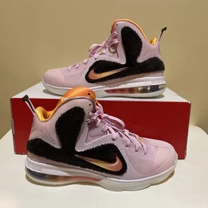 Nike Lebron 9 King of LA Mid Shoes Regal Pink DJ3908 600 - SIZE 8.5 MENS B6 - Picture 1 of 8
