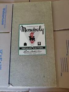 Monopoly 1954 (Collector Item) Popular Edition Train Green Label (Board Only) - Picture 1 of 8