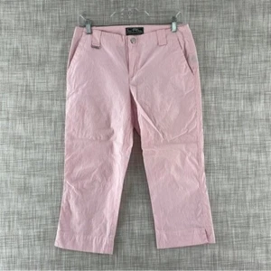 Lauren Ralph Lauren Active Pink striped capri pants women's 2 - 2831 - Picture 1 of 9