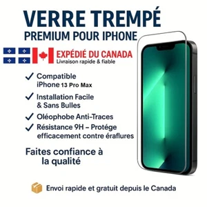 Protection d' écran pour Apple Iphone 13 Pro Max en verre trempé - téléphone - Photo 1 sur 6
