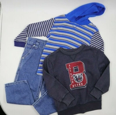 Conjunto de conjunto de 3 sudaderas con capucha de 3 piezas para niños talla 4 Foto 1 de 4