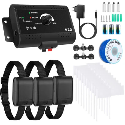 IMOUNTEK Underground Electric Dog Fence System For 3 Dogs Pet Containment Shock Collars